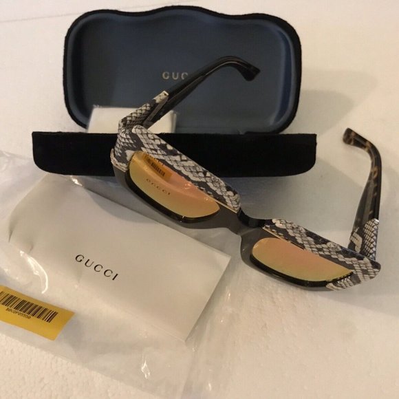 Gucci Oversized Havana Square Sunglasses GG04845 main image 4